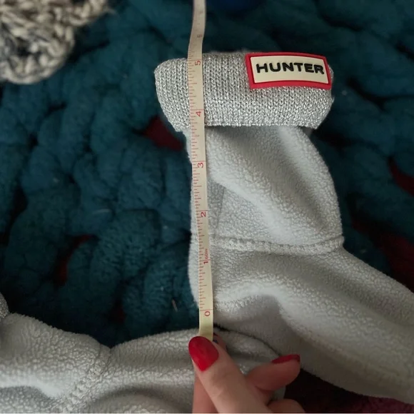 Girls Youth Hunter Light Gray Silver Fleece Boot Liners - Picture 5 of 5